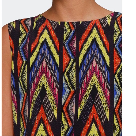 M Missoni multicolour zig-zag sleeveless silk shift dress - Picture 3 of 11